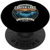 Crater Lake National Park Oregon Souveni Distintivo con paesaggio vintage del Parco Nazionale del Lago Crater Oregon USA PopSockets PopGrip Adesivo