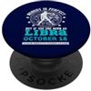Libra Zodiac Horoscope Shirt Funny Astro Segno zodiacale Bilancia Ottobre 18 Compleanno oroscopo personalizzato PopSockets PopGrip Adesivo
