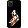 COOL BASKETBALL DESIGNS AND OUTFITS Custodia per iPhone 11 Pro Max 4 ANNI DI BEING AWESOME BASKET 4. COMPLEANNO