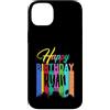 Birthday Celebration Apparel for Ryan Custodia per iPhone 14 Plus Buon compleanno Ryan colorato festa di compleanno uomini donne