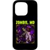 Halloween Glam Retro Vintage Comics Pop Custodia per iPhone 15 Pro Zombie MD Undead Doctor Medicine Medico Spettrale Orrore Donne