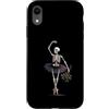 Spooky Ballet And Emo Aesthetic Dance Ar Custodia per iPhone XR Scheletro ballerina danza gotica rose appassite arte spettrale