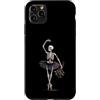 Spooky Ballet And Emo Aesthetic Dance Ar Custodia per iPhone 11 Pro Max Scheletro ballerina danza gotica rose appassite arte spettrale