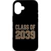 Kindie Collegiate Varsity Style Ts Custodia per iPhone 16 Classe di 2039 Leopard Varsity scuola materna per bambini