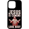 Umorismo Cristiano e Fede Custodia per iPhone 15 Pro Max Divertente Slogan Cristiano: Fai Finta di Essere Occupato