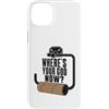 Potty Humor Club Custodia per iPhone 14 Plus Where's Your God Now Empty Toilet Paper Funny Meme