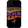 Archer Spirit Lettering Co. Custodia per iPhone 11 Sagittario Wanderlust Zodiac Retro Tipografia