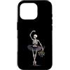 Spooky Ballet And Emo Aesthetic Dance Ar Custodia per iPhone 16 Pro Scheletro ballerina danza gotica rose appassite arte spettrale