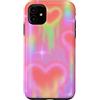 generic Custodia per iPhone 11 Y2K Lovecore Grafica pastello cuori