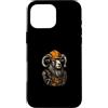 Construction Worker Goat Design Custodia per iPhone 16 Pro Max Capra operaio edile