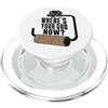 Potty Humor Club Where's Your God Now Empty Toilet Paper Funny Meme PopSockets PopGrip per MagSafe