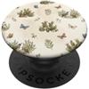 Cozy Countryside Farm Life Design Studio Desert Garden Foglie Conigli Quaglia Farfalle Cottagecore PopSockets PopGrip Adesivo