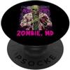 Halloween Glam Retro Vintage Comics Pop Zombie MD Undead Doctor Medicine Medical spaventoso horror Mens PopSockets PopGrip Adesivo
