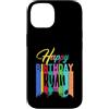 Birthday Celebration Apparel for Ryan Custodia per iPhone 14 Buon compleanno Ryan colorato festa di compleanno uomini donne