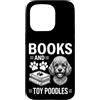 Funny Toy Poodle And Book Design Custodia per iPhone 15 Pro Libri e barboncini giocattolo divertente barboncino