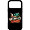 Retro VHS Nostalgia Gifts Custodia per iPhone 17 Pro Max Be Kind and Rewind - Cassetta VHS retrò anni '80 e '90, nostalgia