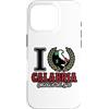 Lakelandwholesale1 Shirt Company Custodia per iPhone 16 Pro I Love Calabria Orgoglio Del Sud Italia Mappa Corona di alloro