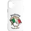 Lakelandwholesale1 Shirt Company Custodia per iPhone 16 Plus Orgoglio Del Sud Italia Mappa Bandiera Stemma Viaggio
