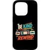 Retro VHS Nostalgia Gifts Custodia per iPhone 15 Pro Be Kind and Rewind - Cassetta VHS retrò anni '80 e '90, nostalgia