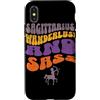 Archer Spirit Lettering Co. Custodia per iPhone X/XS Sagittario Wanderlust Zodiac Retro Tipografia