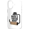 Potty Humor Club Custodia per iPhone 17 Where's Your God Now Empty Toilet Paper Funny Meme