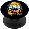 Halloween Funny Ghost Bats Ghoul's Night Halloween divertente fantasma pipistrelli Costume Ghoul's Night Out PopSockets PopGrip Adesivo