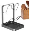 Gvblkq Supporto per coperchio della pentola, supporto antiscivolo da cucina, organizer per coperchi di padelle da cucina, per tagliere, spatole, armadietti, piano di lavoro, dispensa, casa