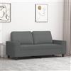 Festnight Divano 2 Posti, Divano Moderno, Divanetto 2 Posti, Divano Ufficio, Divanetto da Salotto per Soggiorno 140 cm in Tessuto Grigio Scuro