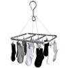 Wukemaoyi Accessorio Stendino Calze, Stendi Calzini per Stendino Piccolo, Stendibiancheria per Lenzuola, stendi asciuga con 16 clip, Stendibiancheria per calzini biancheria intima calze