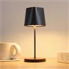 Quntis Lampada da Tavolo Ricaricabile Senza Fili, Dimmerabile al Tocco | Lampada da Scrivania LED per Interni/Esterni, Ristorante/Bar/Campeggio/Camera da Letto/Soggiorno, Piccola Lampada da Comodino