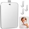 PANYI 30*20CM Specchio Per Doccia Specchio Doccia Antiappannamento Shower Mirror Con 3 Ganci Può Essere Utilizzato per la Rasatura la Modellatura Delle Sopracciglia Trucco Cura del Corpo Viaggi Campeggio
