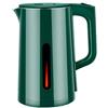 Generico Bollitore Elettrico Potenziato da 3 Litri, Bollitore per tè in Acciaio Inossidabile, Scaldaacqua a Ebollizione Rapida per tè, caffè, Cucina, Ufficio, Camera da Letto,Verde,3L