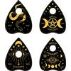 CREATCABIN 4 Pz Planchette per Tavola Ouija Porta Cristallo Luna In Legno Mini Sfera Cristallo Espositore Serpente Roba Strega Forniture Altare Piccolo Vassoio per Sfera L'anno del serpente 2025