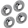 GedoTec armadio fosta schieramenti 25 mm cromato rotondo tubo per armadio tubo in metallo - Made in Germany, 4 pezzi
