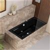 KALDEWEI PURO NEXT COMBI vasca da bagno con zona doccia, 143523003701, PURO NEXT COMBI nero [Vasche da Bagno > Vasche da Bagno con Zona Doccia]