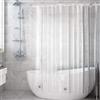 CM-UHNM Tenda da doccia trasparente, antimuffa, impermeabile, con magneti, trasparente, per vasca da bagno, 180 x 200 cm