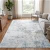 TAPISO Venezia Tappeto Soggiorno Pelo Corto Stampato Facile da Pulire Grigio Blu Sfumato Astratto Moderno Antiscivolo - Tappeto per Camera da Letto Sala da Pranzo Corridoio Oeko-Tex 180 x 250 cm