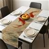 Generic Elegante runner da tavola con pesci, stile artistico sereno floreale giapponese, decorazione per la casa per sala da pranzo e occasioni speciali, 33 x 183 cm