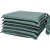 HABITA 33 HOME Set 4 o 6 Cuscini Sedie Cucina Microfibra Sfoderabili (6 Mic, Verde Ch.) | Coprisedia con Laccetti, Cuscino Sedia in Microfibra, Cuscini per Sedie Quadrati, 40x40x3 cm, double face, Made in Italy