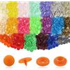 TOAOB THE ONE AND ONLY BABY TOAOB 200 Insiemi Bottoni Automatici a Pressione T5 12mm Bottoni a Pressione Colorati in Plastica per Cucito Creativo Scrapbooking Fai Da Te