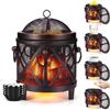 Wowlela Lampada profumata elettrica, 4 in 1 lampada profumata per cera profumata, candela e olio profumato,Lampada Diffusore Oli Essenziali Lampada a Candela Profumataper Casa per Ufficio,Camera da Letto