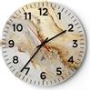 ARTTOR Orologio da Parete in Vetro 30x30 cm Rotondo Astratto Pastello - 5730 | Marmo Fascino Elegante Moderno Orologio da Muro Decorativo Silenzioso Analogico Decorazione da Parete Arte da Parete ARTTOR