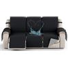 YNJJKA Copri Poltrona Relax Reclinabile Copertura per Poggiatesta Divano Sofa Cover Copripoltrona Trapuntato Impermeabile Universale Copridivano Laterali E Fascia Elastica,per Reclinabile(2134,3 SEATER 82)