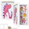 SONGMICS Cornice per Disegni di Bambini, Set di 2 Cornici A4, 8,5x11, Contiene fino a 150 Disegni, Vetro, Include Passepartout, Adesivi, Chiodi Senza Traccia, 34,5 x 25,5 cm, Bianco Opaco RPF052W02