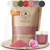 comforder Perle di Cera per Candele Profumate 400 g, Rosa, Profumo Rosa | Pearled candle, cera in polvere profumata, sabbia per candele, 4 stoppini inclusi, kit fai da te, uso semplice