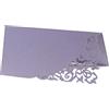 GIVBRO Segnaposto da tavolo con fiori e piante rampicanti con motivo tenda piegata, per feste di nozze, decorazione viola chiaro, 50 pezzi