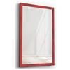 Picati Cornice classica con specchio | rosso | Dimensioni specchio: 40 x 60 / 60 x 40 cm | più cornice da 5 cm | specchio da parete | in 11 misure