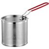 SMZhomeone Vaporiera e cestello per pasta per bollire, colino a rete in acciaio inox con manico rimovibile, adatto per varie pentole e metodi di cottura (01)