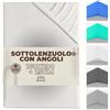 SoNiT home decor Sonit- Lenzuolo con Angoli Micro Satin Bianco Matrimoniale 160x190cm