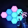 Ulalaza 9PCS LED Esagonale Applique Da Parete A Nido D'ape Luci Notturne FAI DA TE Modulare Sensibile Al Tocco Lampade Assemblaggio di Geometria Creativa per Home Office Hotel Bar